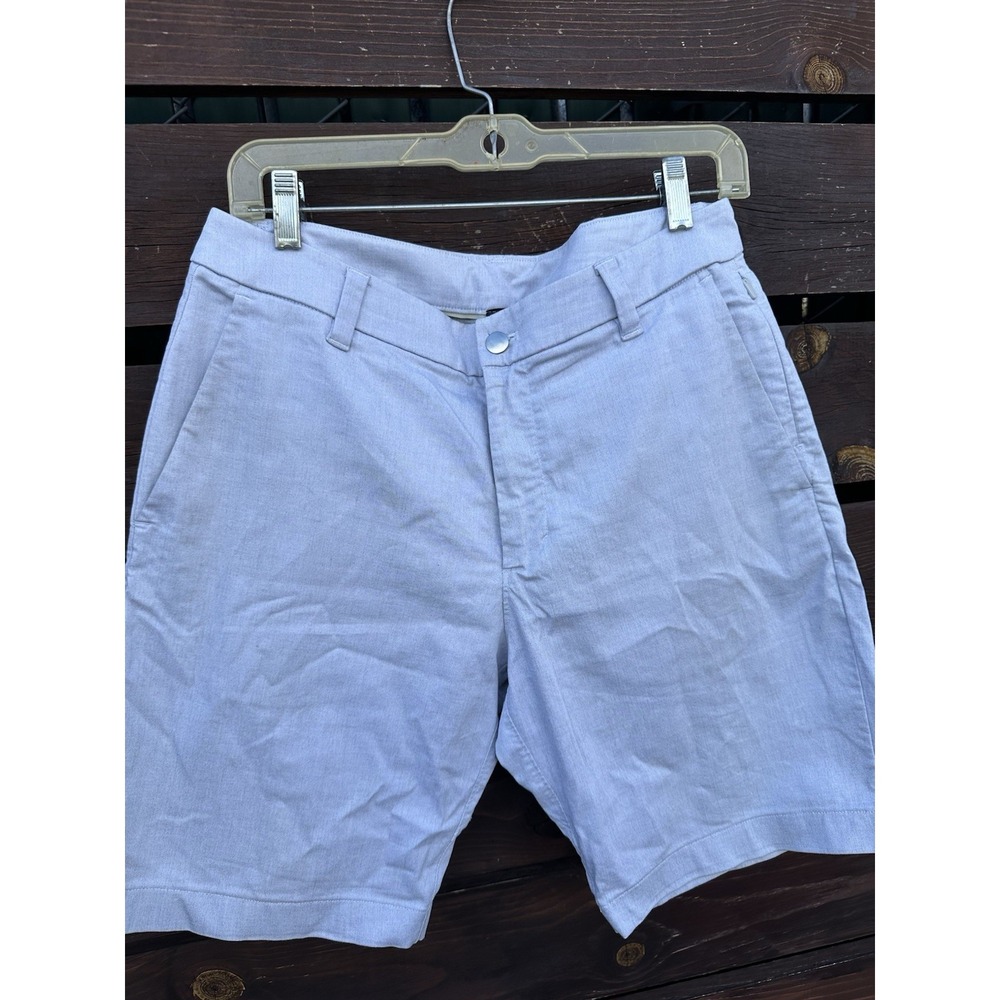 Lululemon Commission Shorts Men 30 Gray Classic Fit Stretch Woven Air Activewear